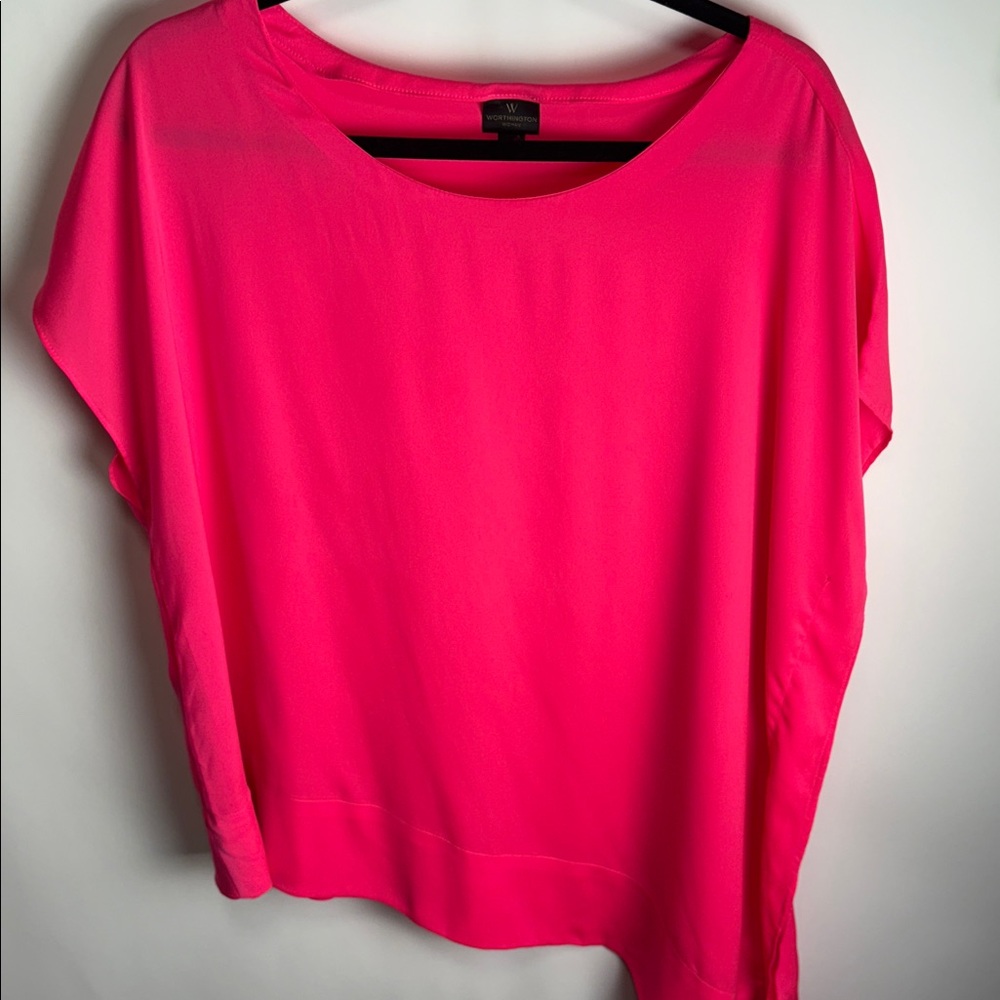 Worthington Vibrant Pink Top